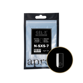 Apres Gel-X Tips Natural Square X-Short Refill Bag NSXS7