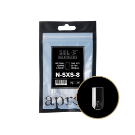 Apres Gel-X Tips Natural Square X-Short Refill Bag NSXS8