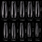 Cre8tion Nail Tips 600pcs 06 Clear  Coffin 15139