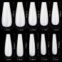 Cre8tion Nail Tips 600pcs 06 Natural Coffin 15140