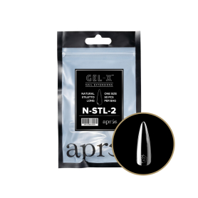 Apres Gel-X Tips Natural Stiletto Long 50PK NSTL2/37719