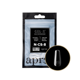 Apres Gel-X Tips Natural Coffin Short Refill Bag NCS8