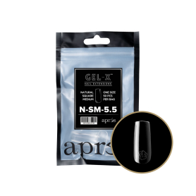 Apres Gel-X Individual Tips Natural Square Medium NSM5.5