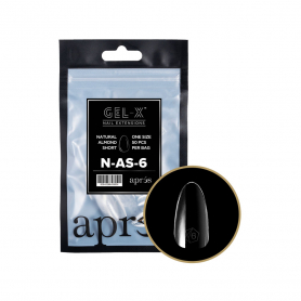 Apres Gel-X Soft Gel Tips Natural Almond Short 50Pcs N-AS-6