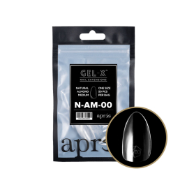 Apres Gel-X Tips Natural Almond Medium Refill Bag NAM00