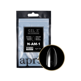 Apres Gel-X Tips Natural Almond Medium Refill Bag NAM1