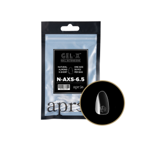 Apres Gel-X Tips Natural Almond X-Short Refill Bag NAXS6.5