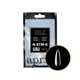 Apres Gel-X Tips Natural Stiletto Medium 50PK NSTM6/41215