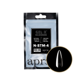 Apres Gel-X Tips Natural Stiletto Medium Refill Bag NSTM4