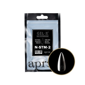 Apres Gel-X Tips Natural Stiletto Medium 50PK NSTM2/41219