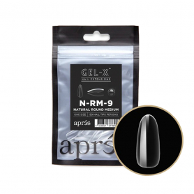 Apres Gel-X Individual Tips Natural Round Medium 50PK NRM9