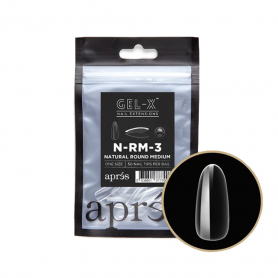 Apres Gel-X Tips Natural Round Medium 50PK NRM3 / 37770