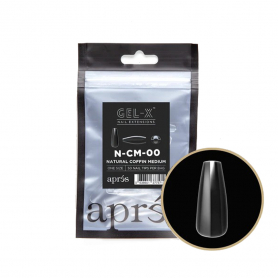 Apres Gel-X Individual Tips Natural Coffin Medium 50PK NCM00