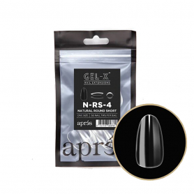 Apres Gel-X Tips Natural Round Short 50PK NRS4/95676