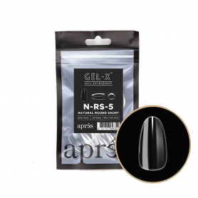 Apres Gel-X Tips Natural Round Short 50PK NRS5 40773