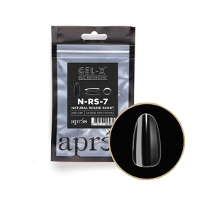 Apres Gel-X Tips Natural Round Short 50PK NRS7/95706