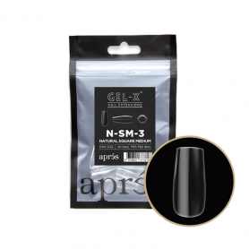 Apres Gel-X Individual Tips Natural Square Medium 50PK NSM3