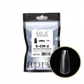 Apres Gel-X Tips Sculpted Coffin Medium 50PK SCM2