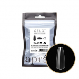 Apres Gel-X Tips Sculpted Coffin Medium 50PK SCM5/77267