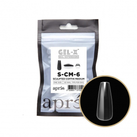 Apres Gel-X Tips Sculpted Coffin Medium 50PK SCM6