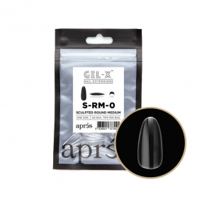 Apres Gel-X Individual Tips Sculpted Round Medium 50PK SRM0