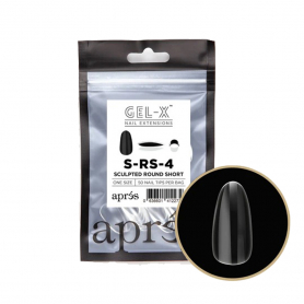 Apres Gel-X Soft Gel Tips Sculpted Round Short 50PK SRS4