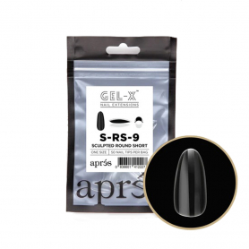 Apres Gel-X Individual Tips Sculpted Round Short 50PK SRS9