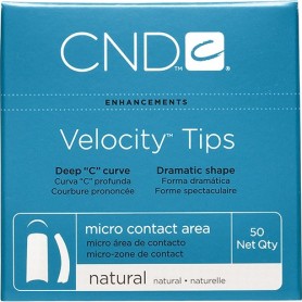 CND Velocity Tips Natural 50 pk Size 1 16951