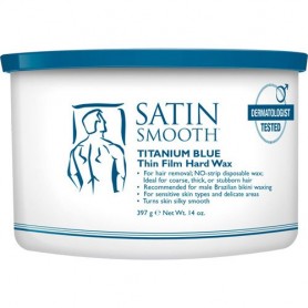 Satin Smooth Titanium Blue Thin Film Hard Wax 14 oz 814146