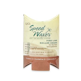 Gigi Speed Waxer Fine Line Roller Heads 3pk