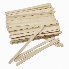 Silver Star Wooden Waxing Spatula 140MM 500PCS FH MB3