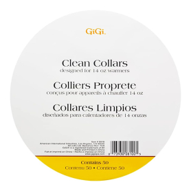 Gigi Clean Collars 50 ct. Designed for 14 oz Warmers 0810