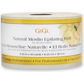 Gigi Natural Muslin Epilating Roll 3.25" x 40 yards #0620