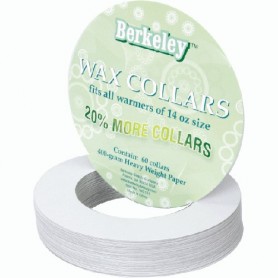 Berkeley Wax Collars Round Fits14 oz Size - 60ct/pack WC101