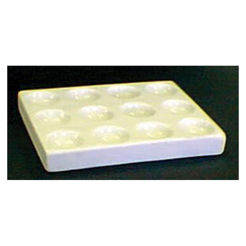 3-Well Porcelain Slide Micro Spot Plate