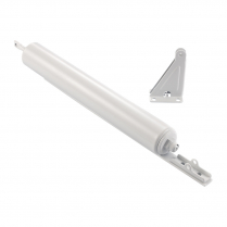 Heavy Door Closer With Torsion Bar, White