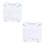 Rechargeable Battery-Powered LED Emergency Light (2-pack)