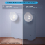 Rechargeable Battery-Powered LED Emergency Light (2-pack)