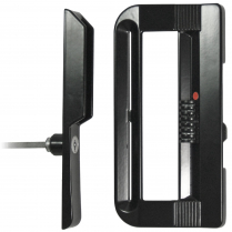 Patio Door Handle Set with Keyed Lock (Black)