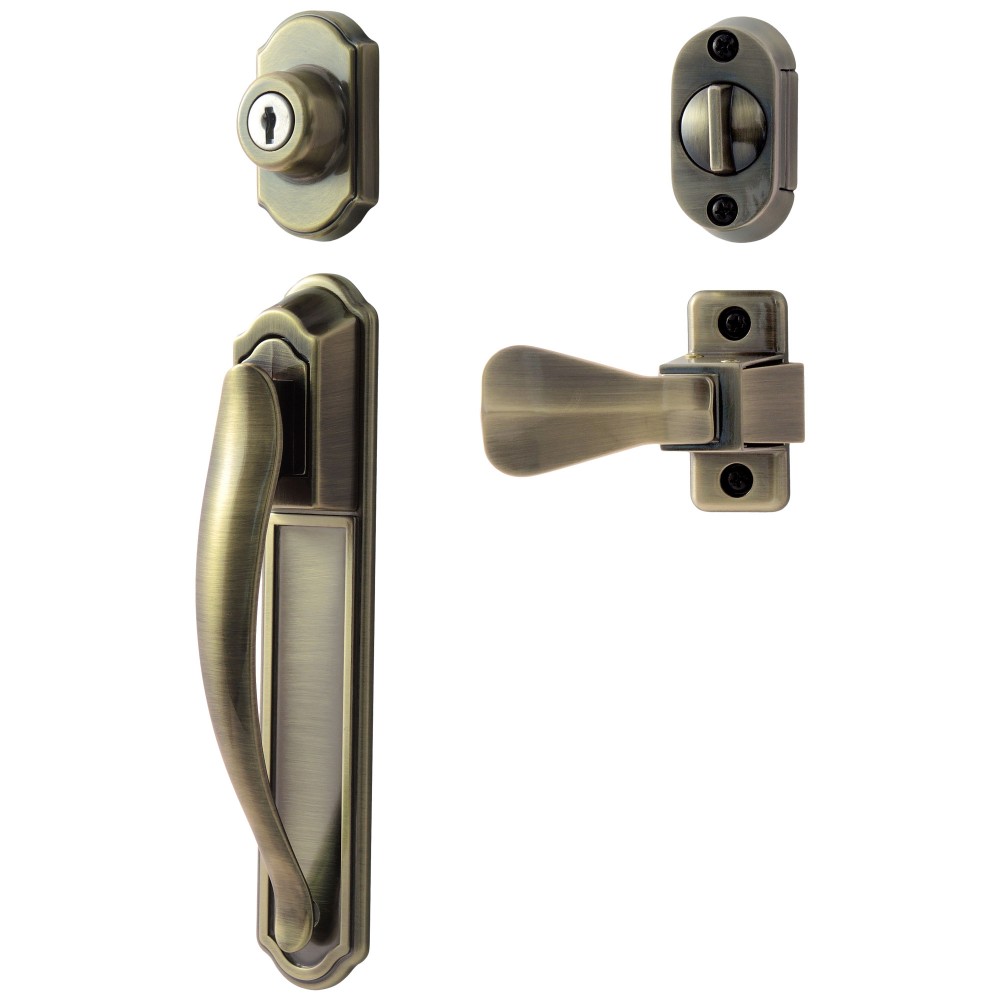 Ideal Security DX Pull Handle Set with Back plate (White)