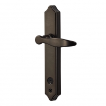 ML Lever Set With Keyed Deadbolt, Oil Rubbed Bronze (2 Posts With Tie Down Screw)