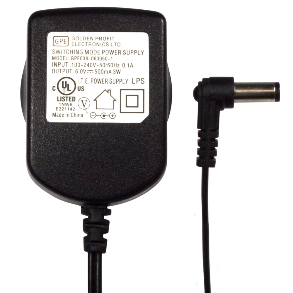 AC Adaptor For SK6 And Qh Series Alerts, Black