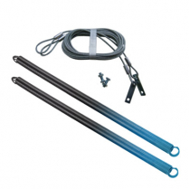Ressorts de porte de garage avec câbles de sécurité, pour portes de 90 lbs, bleu clair (paquet de 2)
