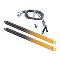 Garage Door Springs With Safety Cables, For 175 lbs To 185 lbs Doors, Gold (2-Pack)