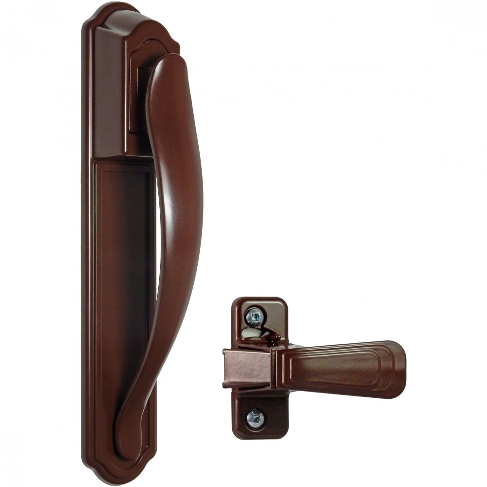Storm Door Pull Handle & Lock Set in Black 1-1/4 Inch Thick Door-Door-90203-061