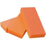 BeautyPlus Buffer 2-way OrangeWhite grit 80/100 100Pack06023