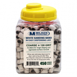 Milken Sanding Band White Zebra 450 ct - Coarse 120G SB675C