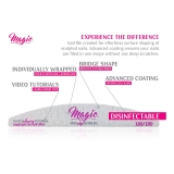 Magic Free Edge Detailer Nail File Zebra Grit 180/180