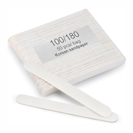 Carepro Manicure White Mini Nail File 100/180 4.5" 50108