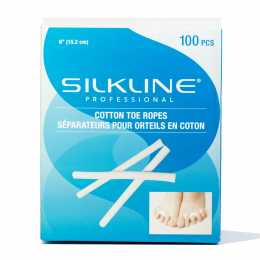 Silkline Cotton Toe Ropes 6" 100PK SLTOEROPEC 02313